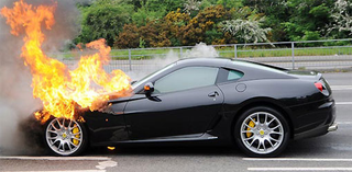 Illustration for article titled It's this kind of weather where I'd love to have a Ferrari...